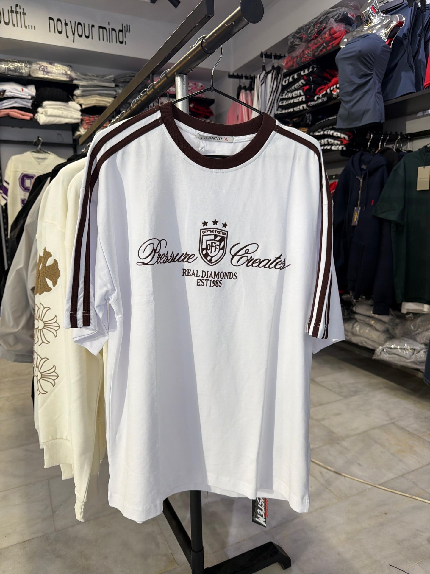 pressure created real diamonds tshirt