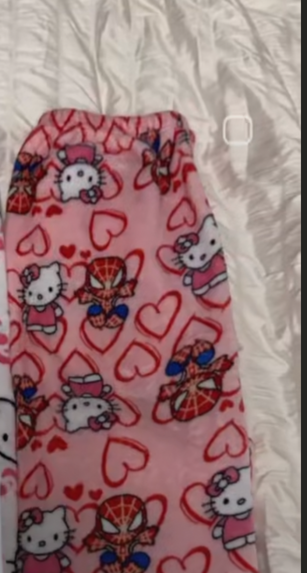 spiderman x hello kitty pjs