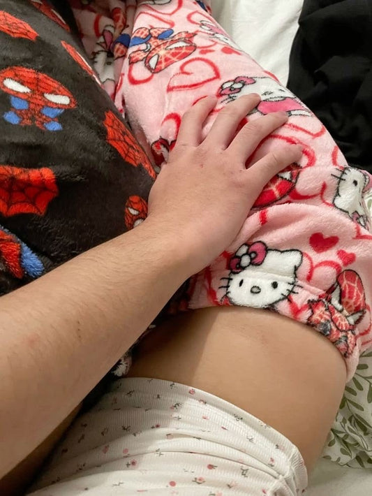spiderman x hello kitty pjs