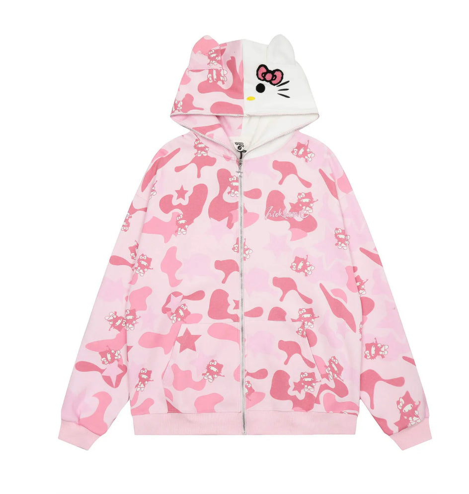 Hello kitty camo jacket