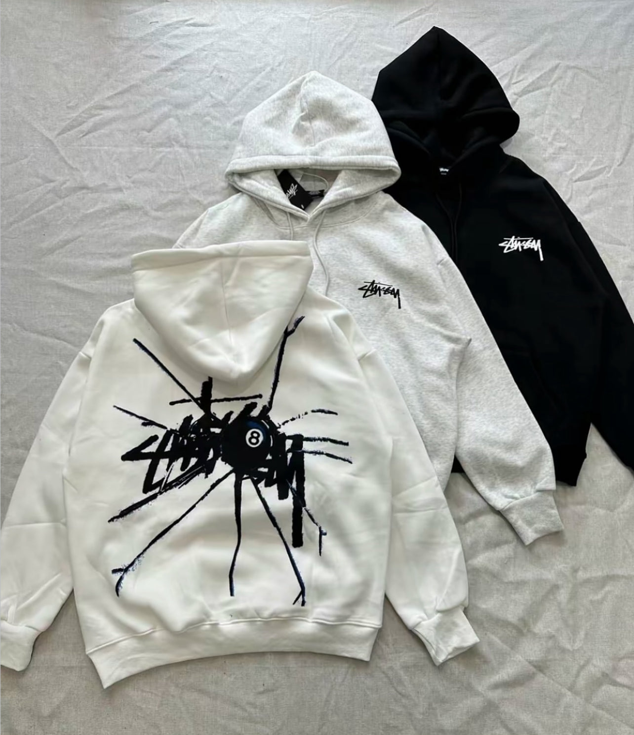 st*ssy hoodie spider