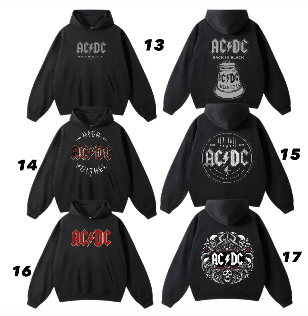 Bands hoodies