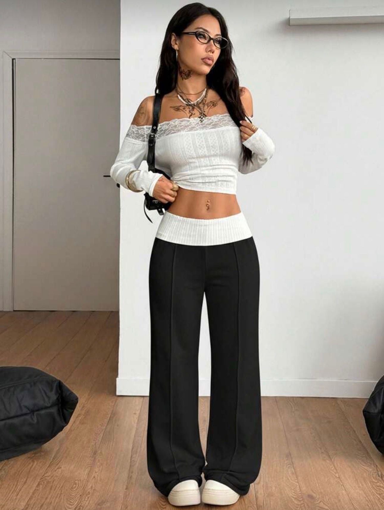 black pants