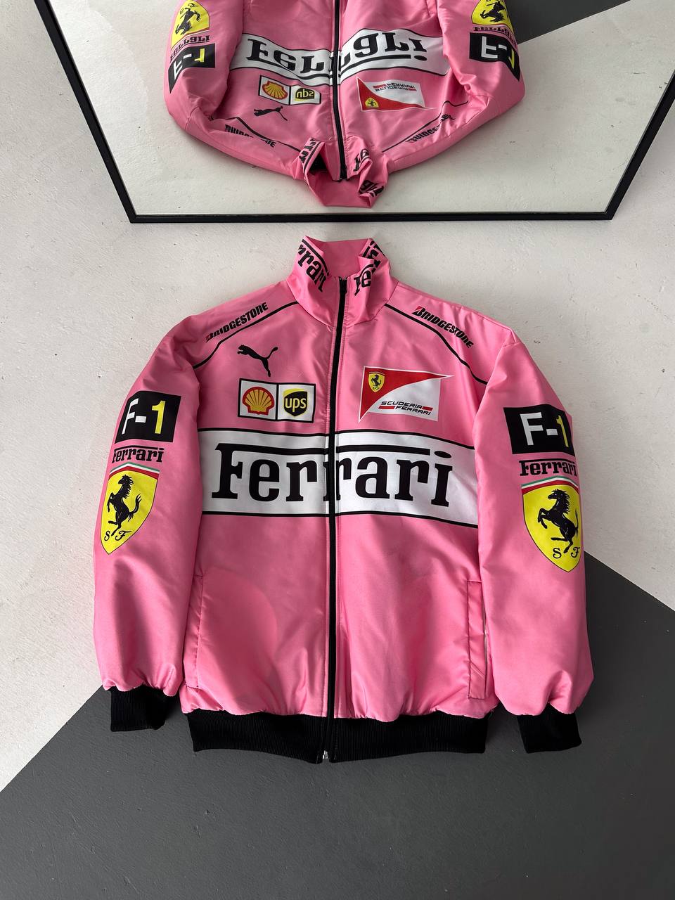 pink ferrari jacket