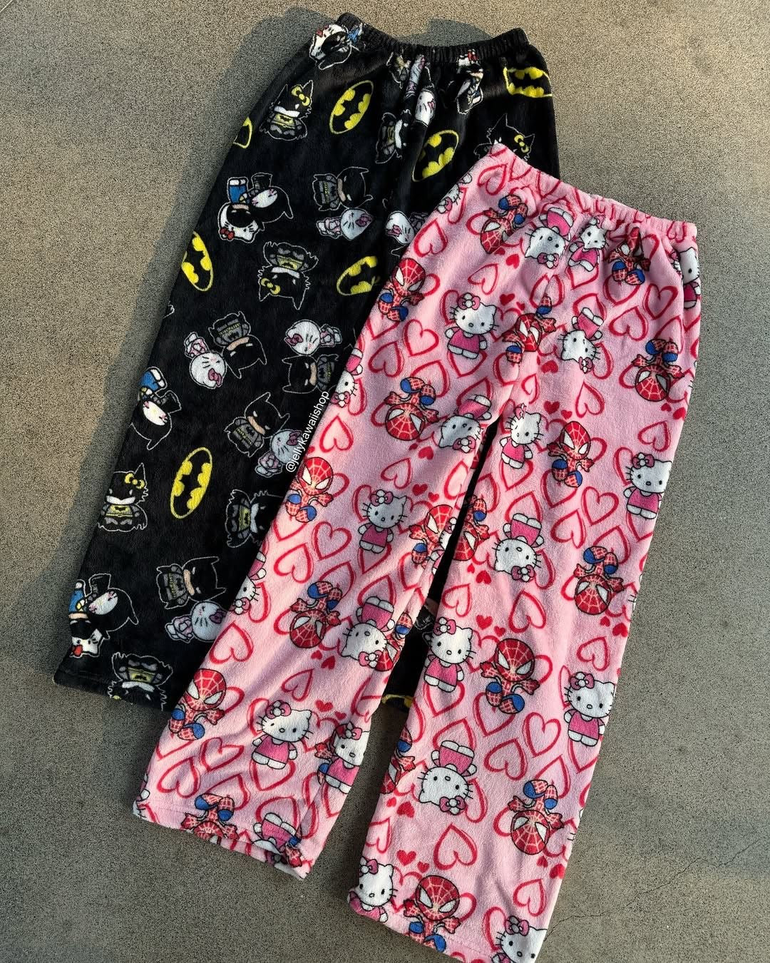 spiderman x hello kitty pjs