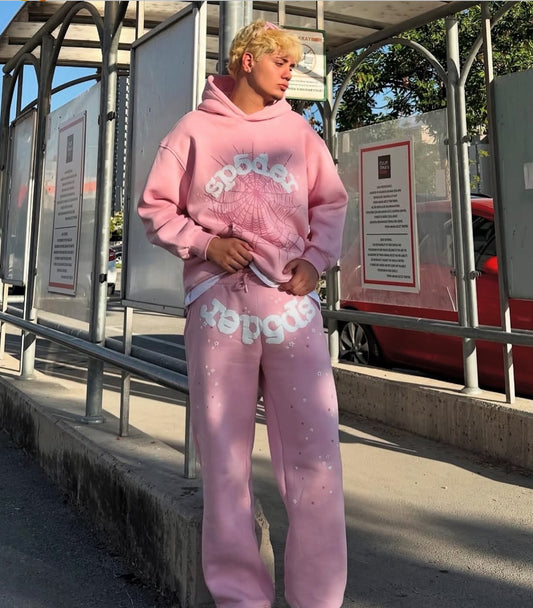 Sp5der set pink