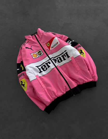 pink ferrari jacket