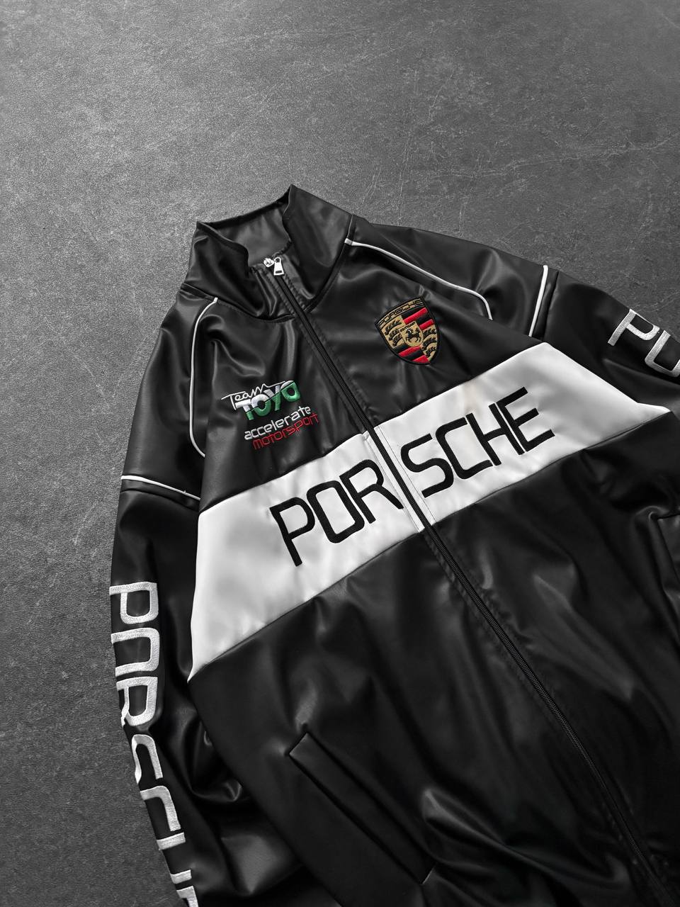 leather porshe jacket