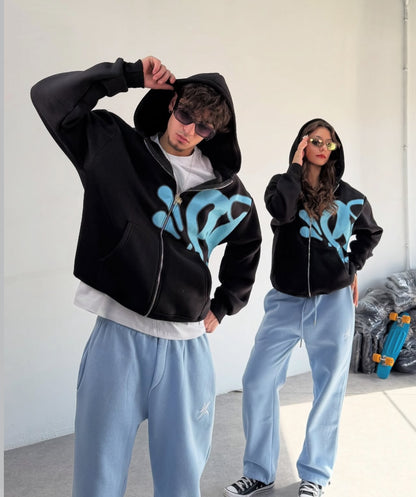 graffiti zip up