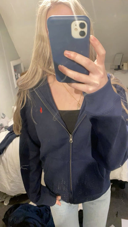 ralph lauren zip up hoodie