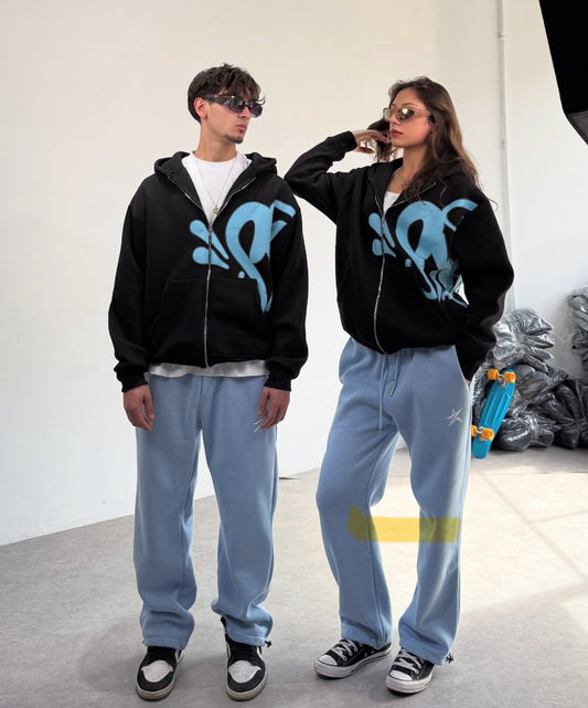 graffiti zip up