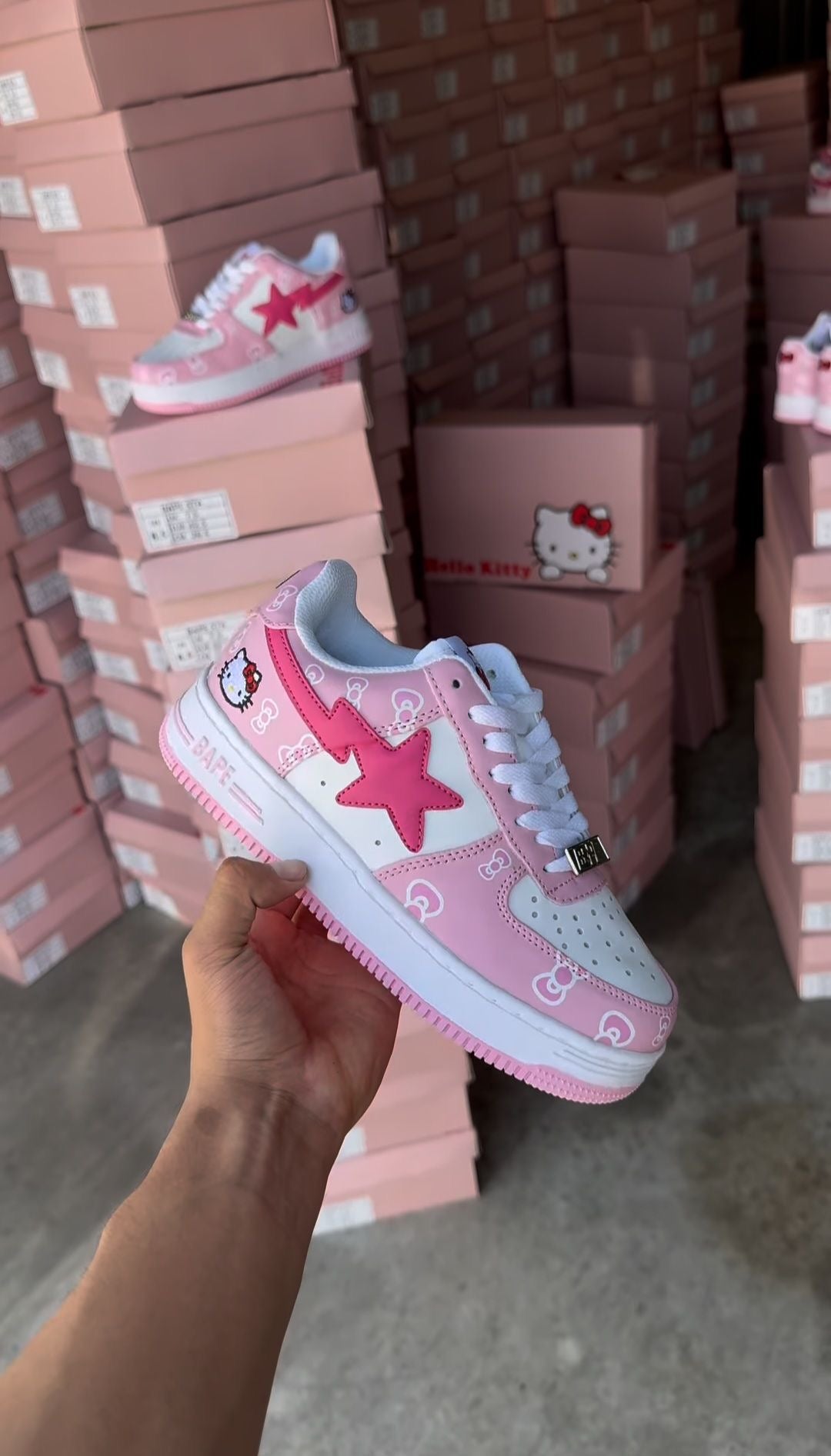 hello kitty shoes bape