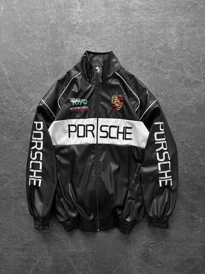 leather porshe jacket
