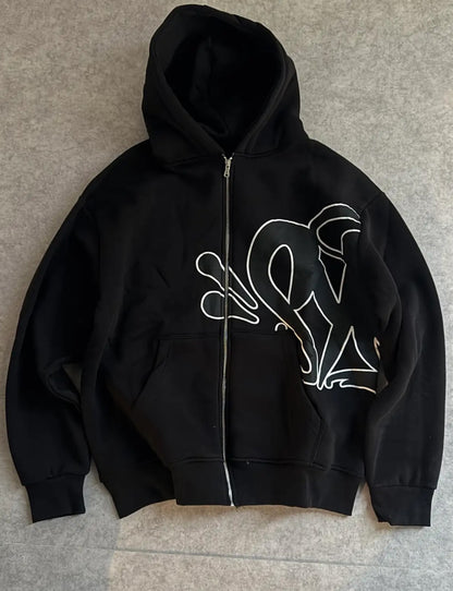 graffiti zip up