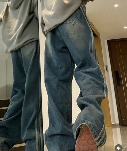 stripes jeans