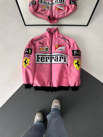 pink ferrari jacket