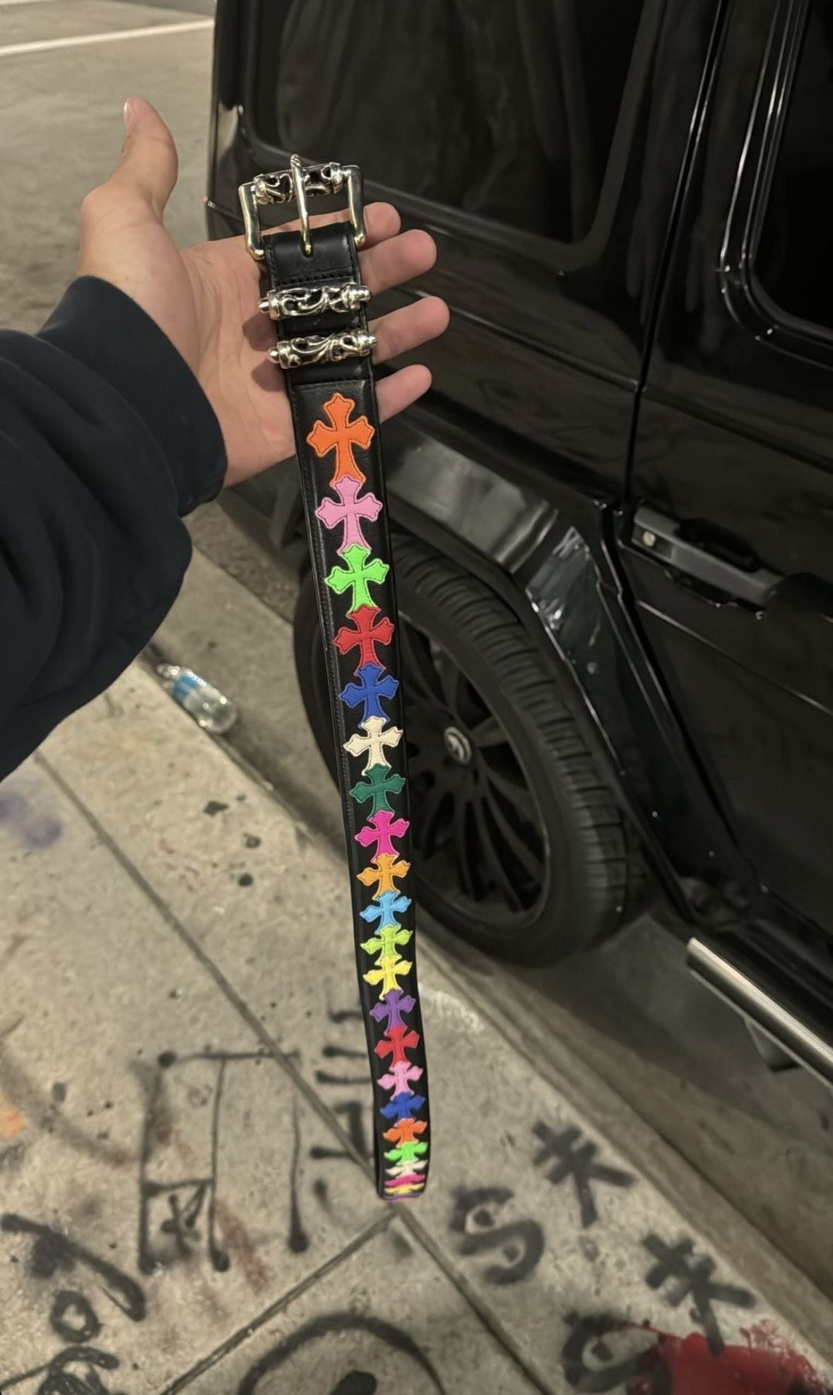 chrome hearts belt