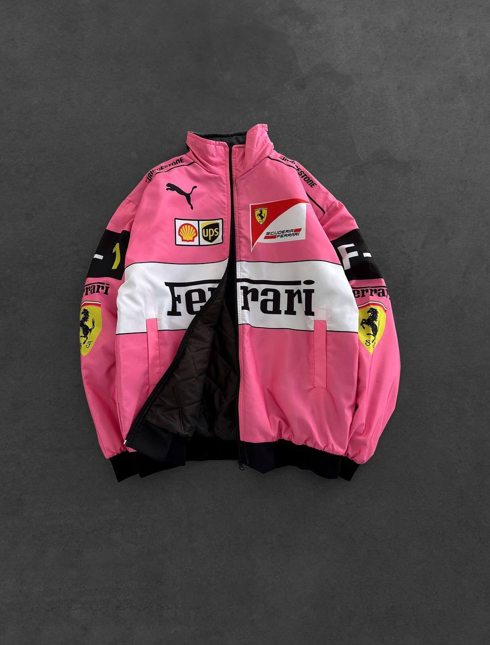 pink ferrari jacket