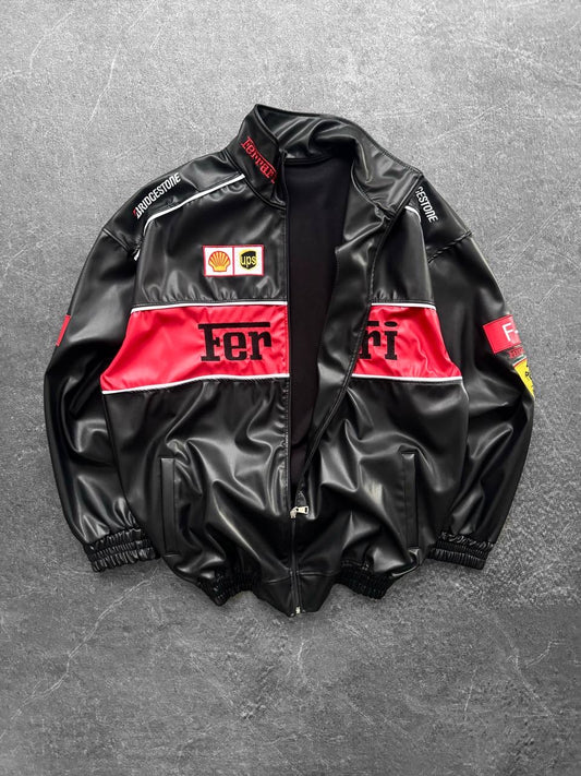 leather ferrari jacket