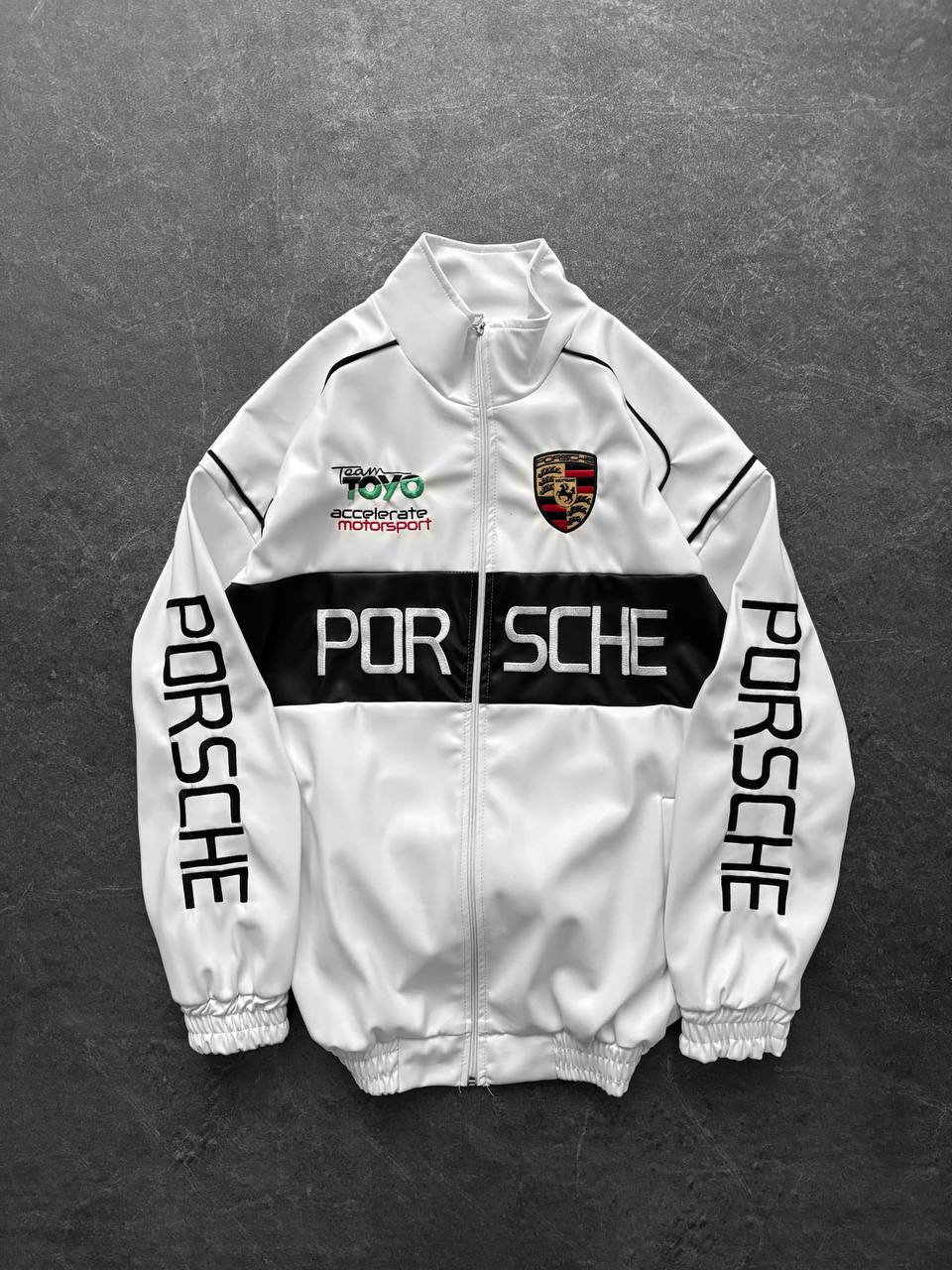 leather porshe jacket