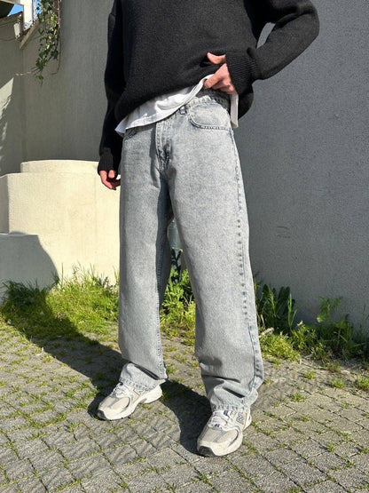 light blue grey color jeans