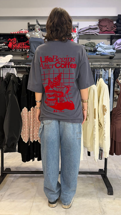 life begin after coffee ☕️ tshirt