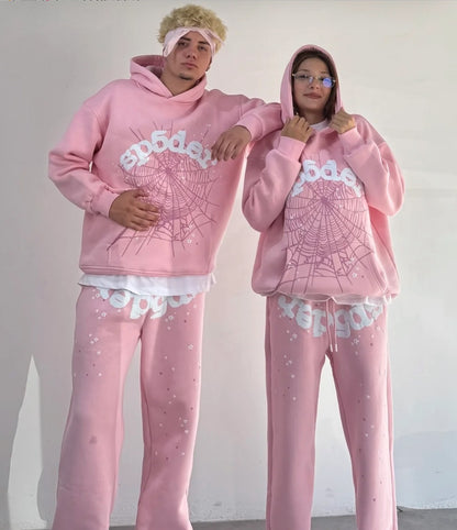 Sp5der set pink