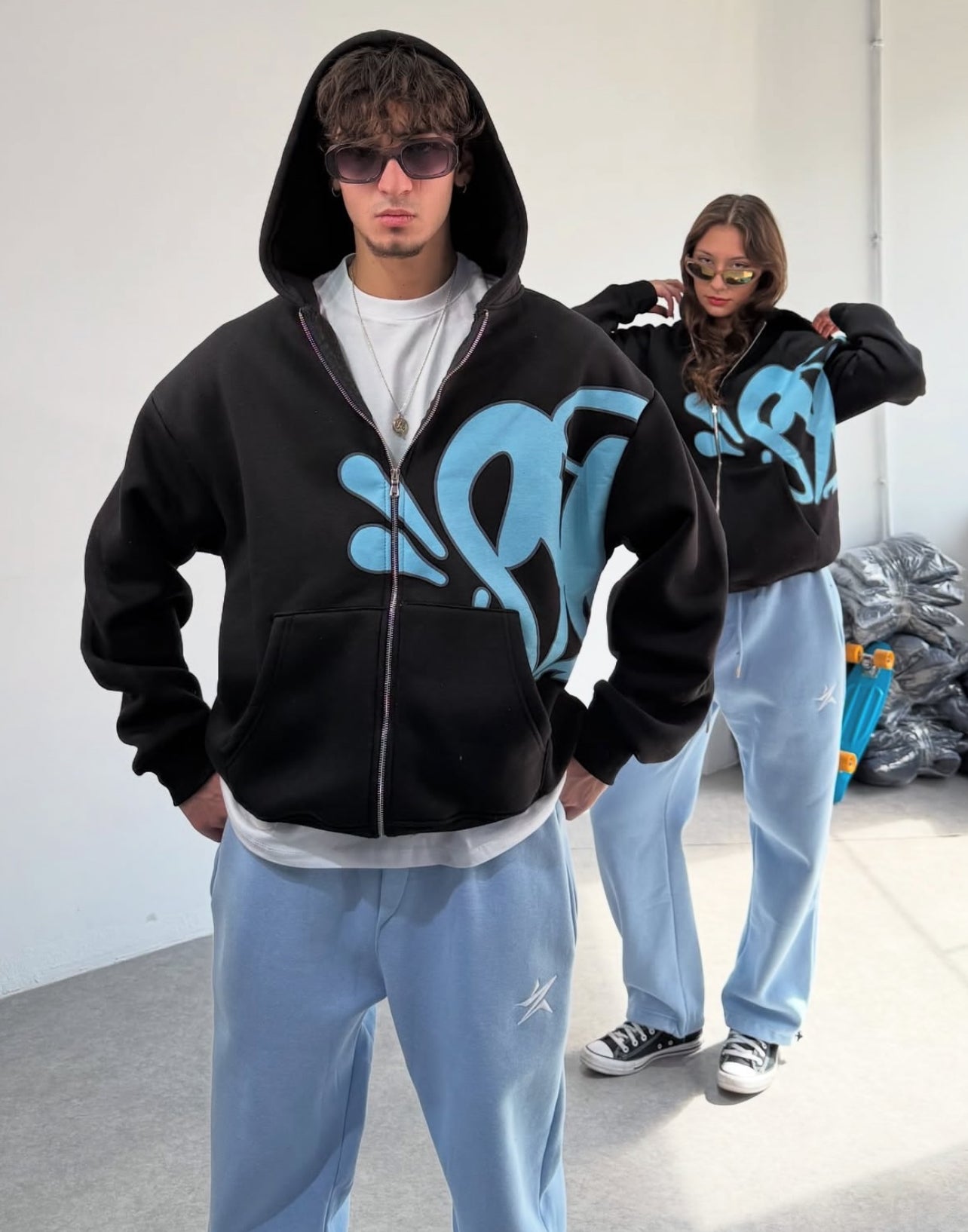 graffiti zip up
