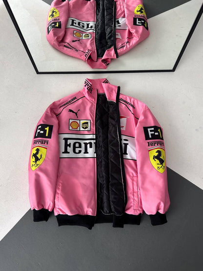 pink ferrari jacket
