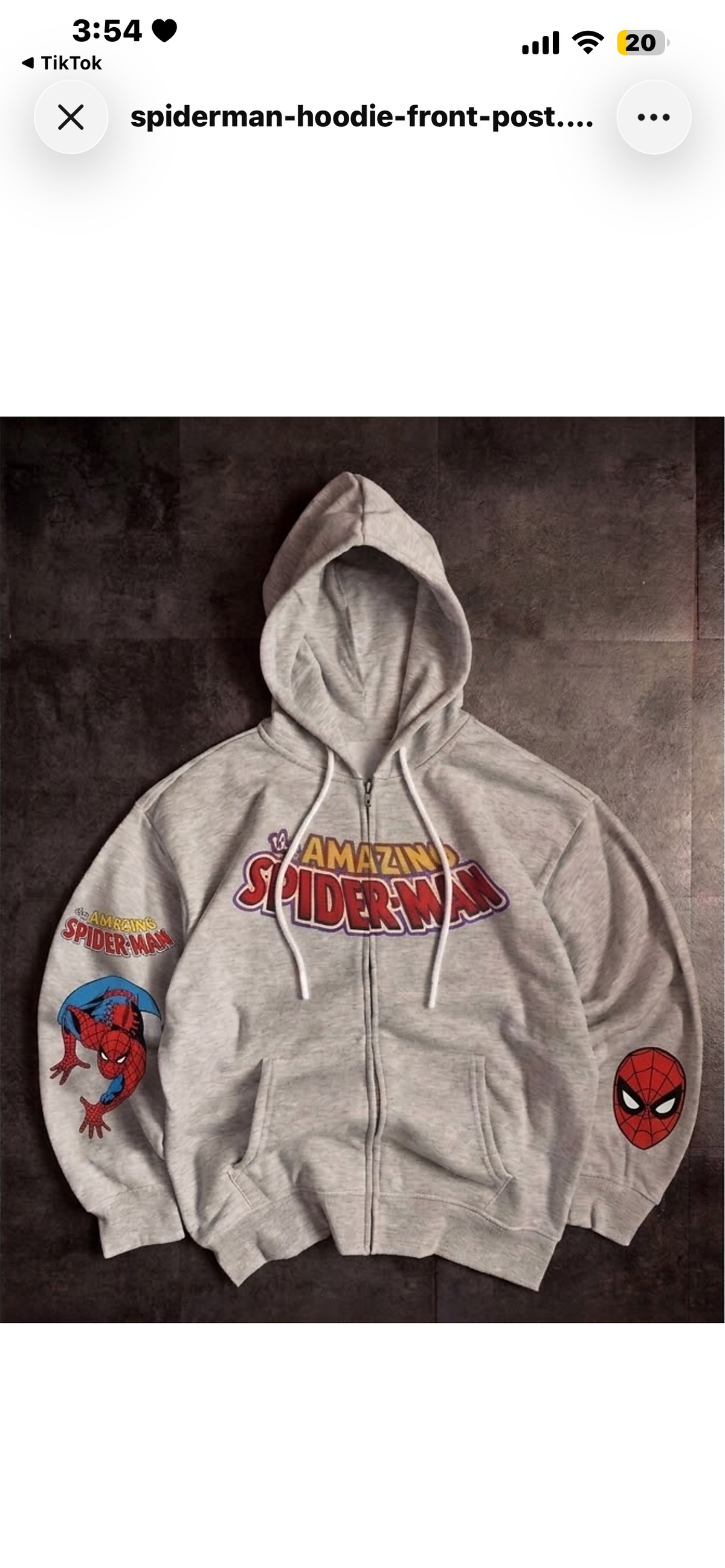spiderman zip up