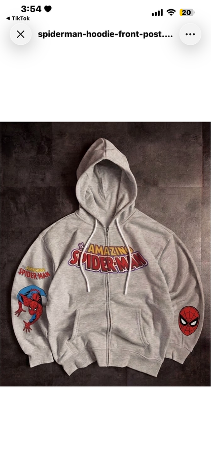 spiderman zip up