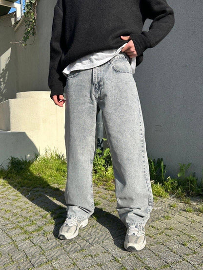 light blue grey color jeans