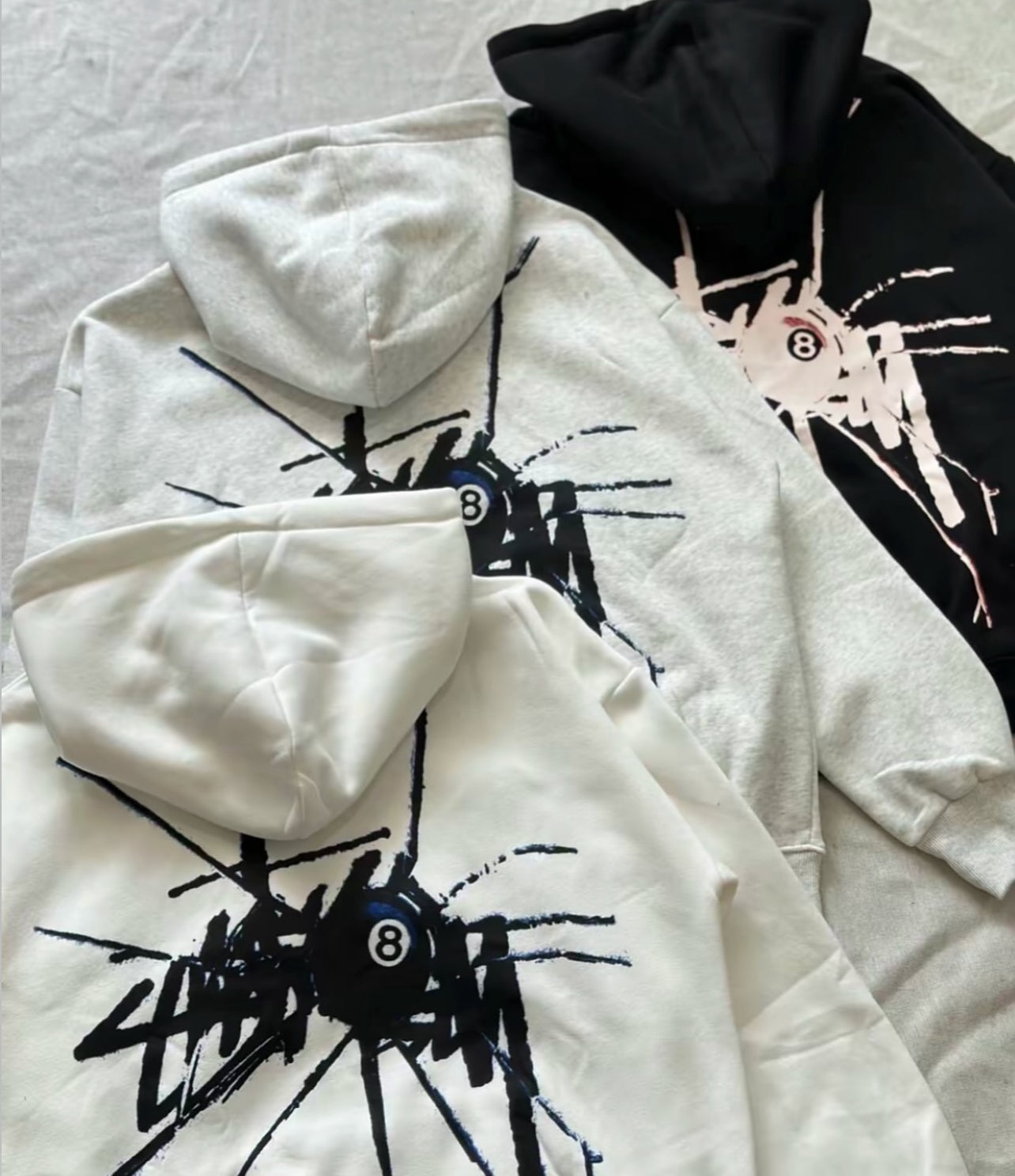 st*ssy hoodie spider