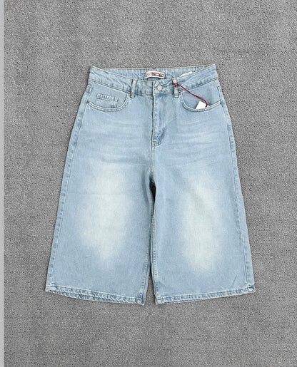jorts unisex light blue