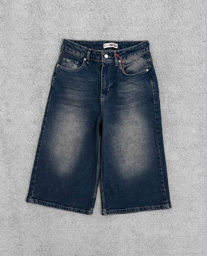 jorts unisex dark blue