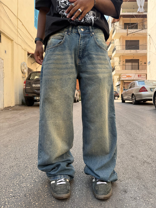 washed jeans