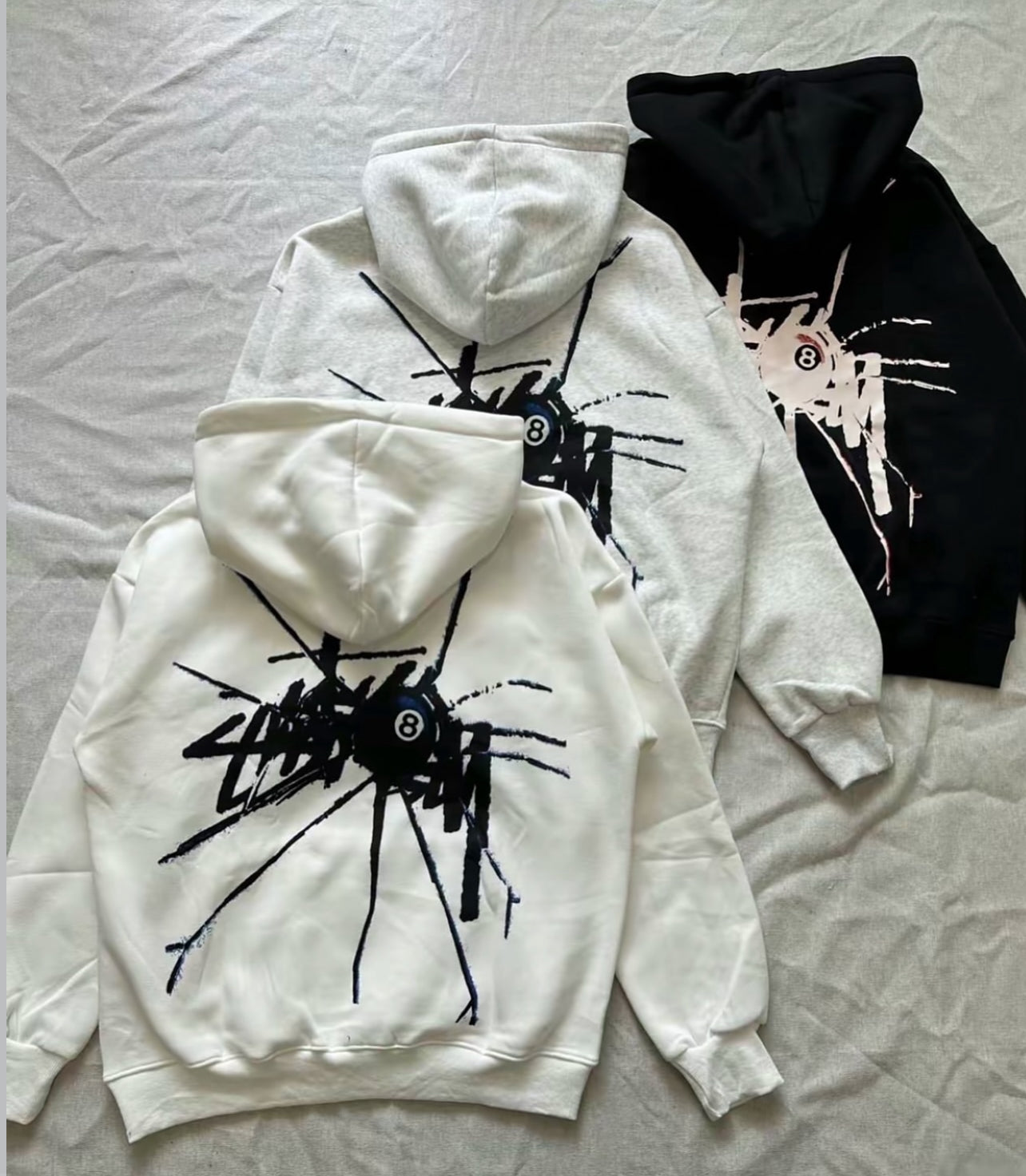 st*ssy hoodie spider